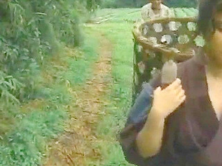 Rice field sex with rural Asian girl, so horny and fucky!